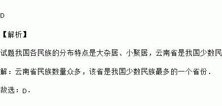 世界少数民族分布最多的省份