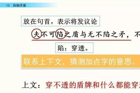 自相矛盾谁和谁是反义词