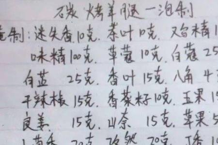 串串烧烤秘制配方配料