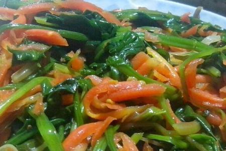 菠菜炒茶干做法