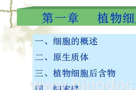 植物细胞后含物对人类生存意义