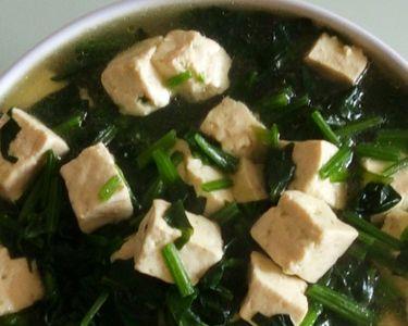 菠菜炒豆腐家常做法