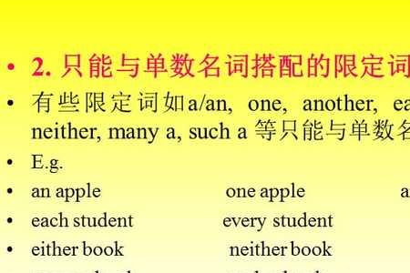 之一是表示什么的限制词