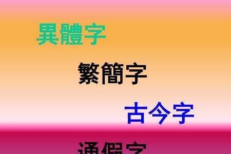 古今意义相同的字