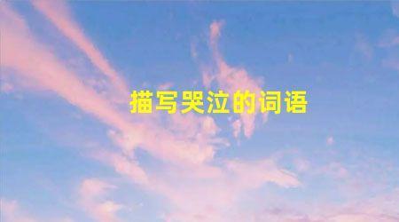 描写小孩哭的词语