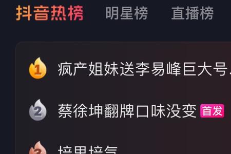 抖音热榜怎么排名