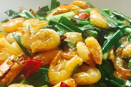韭菜炒虾虎肉怎么做