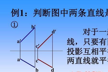 点和直线的正投影性质