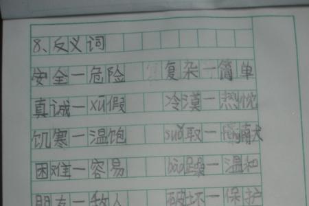 补回近义词