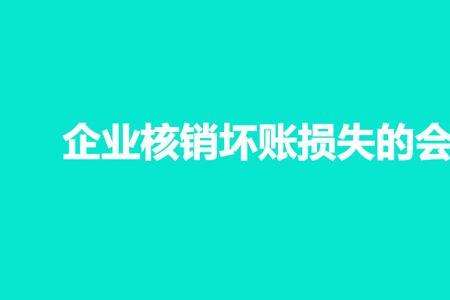 核销坏账什么意思