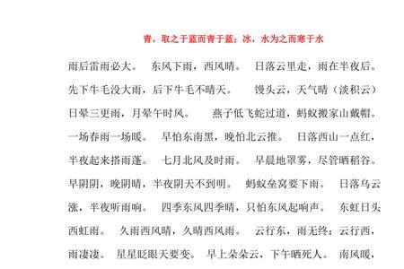 天晴带伞的谚语