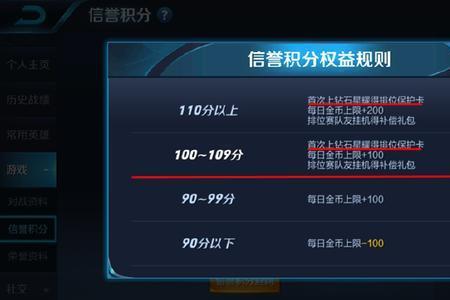 王者多少信誉积分是六星