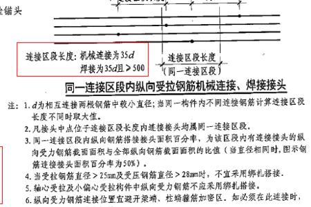 主筋焊接搭接规范