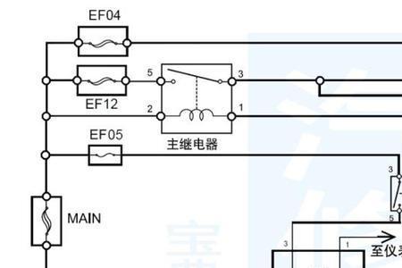 汽车继电器信号线是哪根