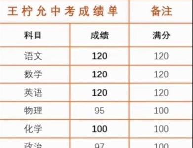 中考总分配数是什么意思