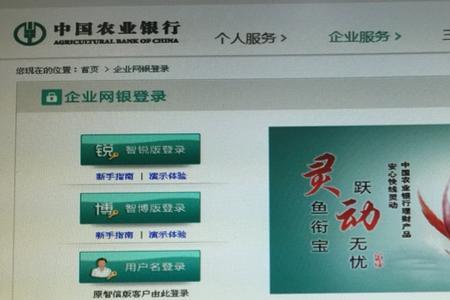 农业银行企业网上银行怎么登
