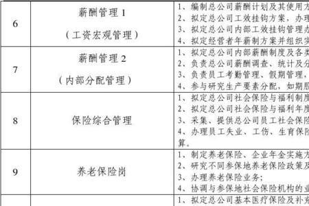 央企人力资源部职责
