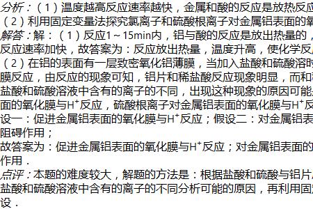 盐酸对铝有什么影响