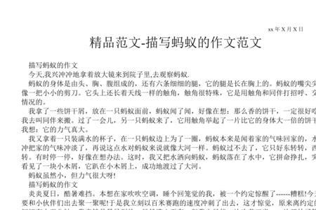 蚂蚁走路短文阅读答案