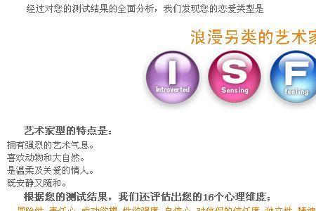 isfp型人格p是什么