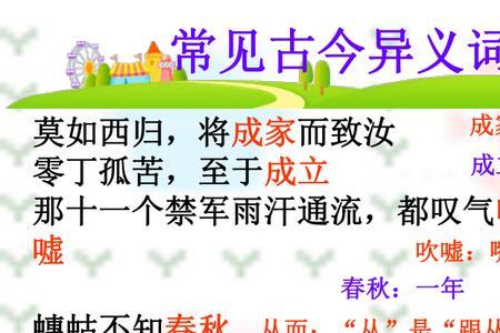 饿古今异义