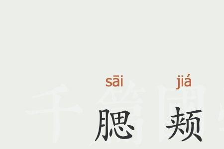 右颊的意思