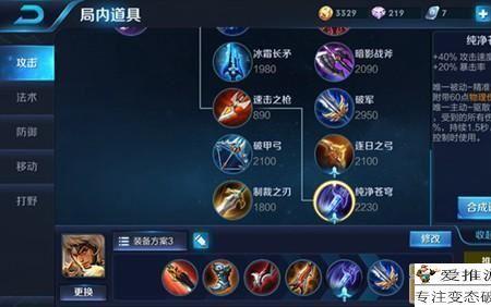 王者荣耀打野装备的区别