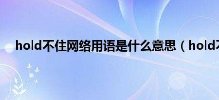 驾驭不了你是甚么意思