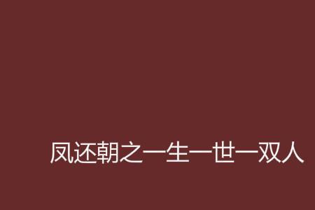 一生一世一双人词语