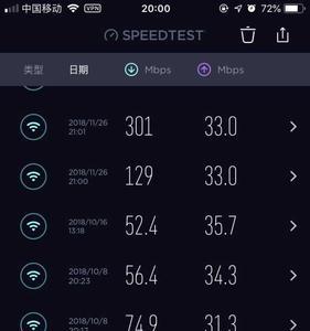 手机wifi测速只能达到300兆