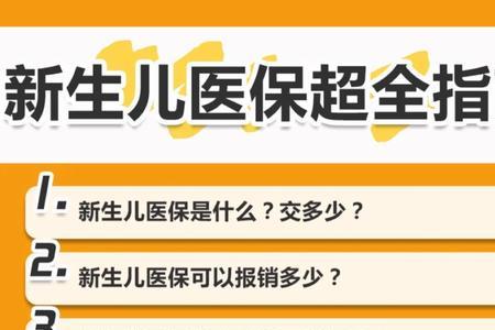 办理新生儿医保要什么