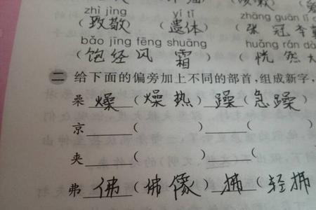 尸换偏旁组新字再组词