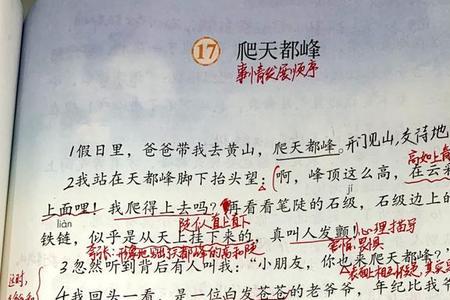 爬天都峰下一课是什么