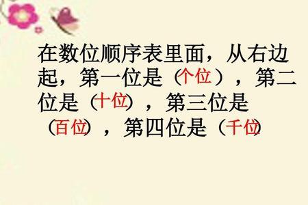 二年级数位顺序表手工制作