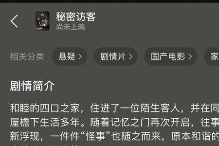 秘密访客女主是谁扮演