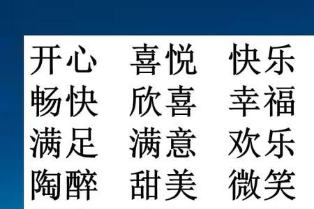 关于喜怒哀乐的成语各十个