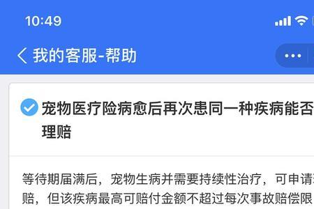 支付宝宠物保险绝育报销么