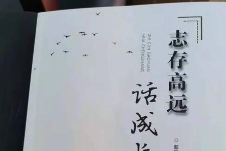志存高远的理想