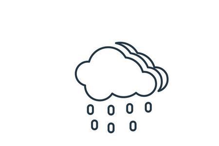 不同类型雨的符号