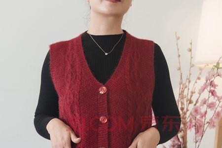 成人v领女士开衫毛衣排多少针