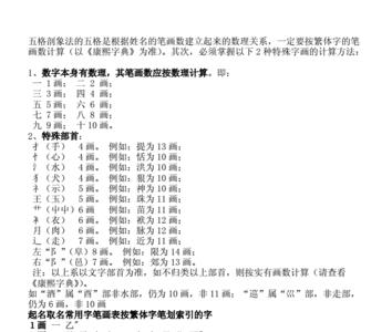 取名用汉语笔画以什么为准
