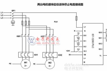 plc控制两台电机运行方法
