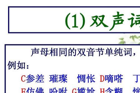 什么是双音节音标