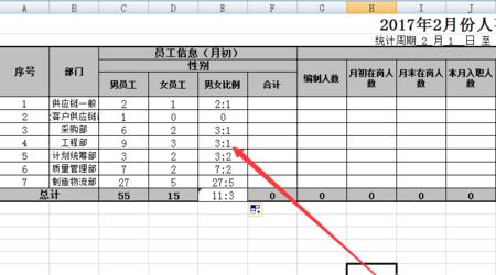 excel总人数比例怎么算
