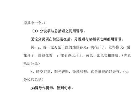 冒号和分号能一起用吗