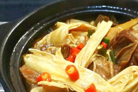 砂锅炖腐竹的做法