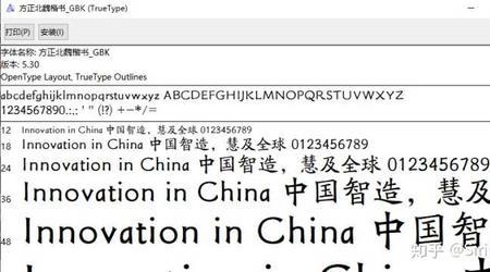 方正的数字是什么字体