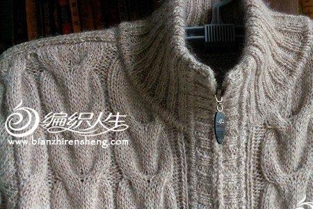 毛衣开衫从下往上整件教程