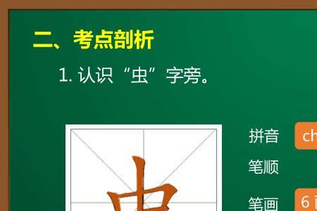 不带虫字旁的汉字
