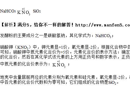 硝酸钾中氮元素的化合价
